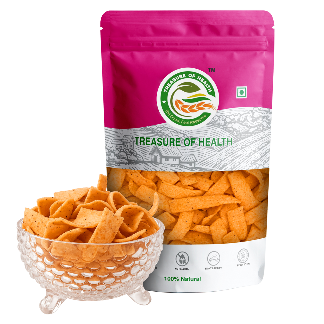 Treasure of Health Corn Chips | Crispy Golden Snack