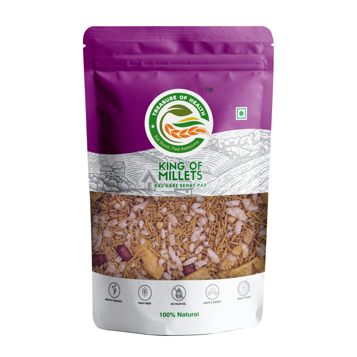 Treasure of Health Multi Millets Chivda | 5-Millet Crunchy Snack Mix