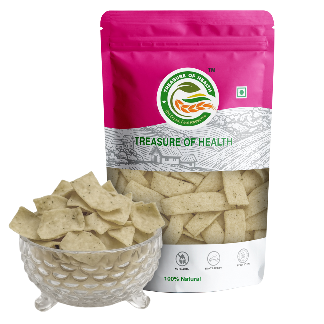 Treasure of Health Oats Chips | High-Fiber Crunchy Snack