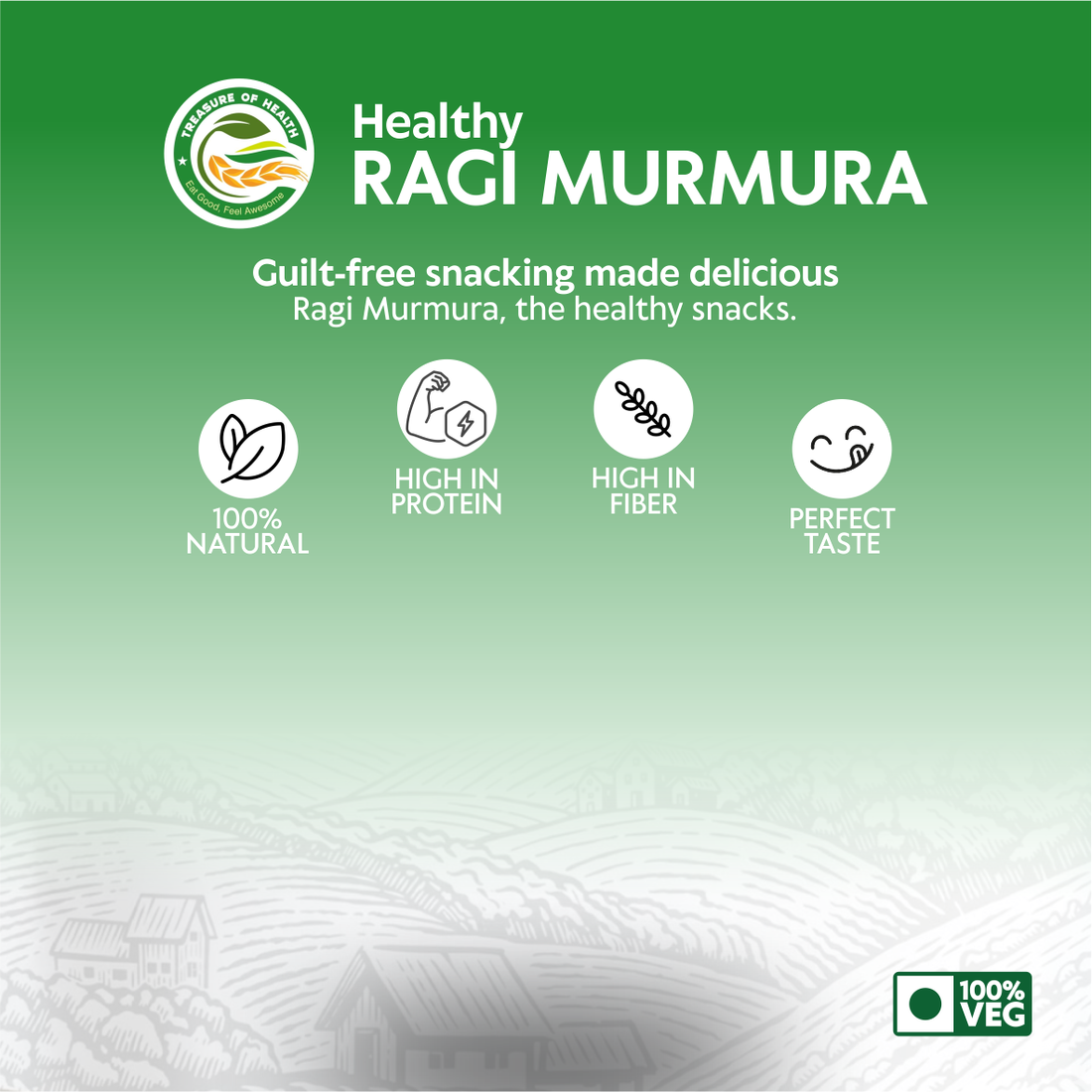 Treasure of Health Ragi Murrmura | Puffed Finger Millet