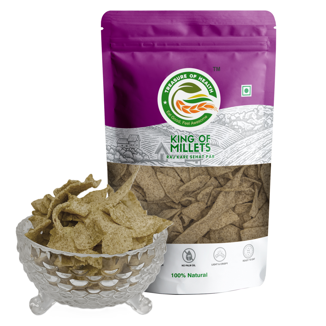 Treasure of Health Ragi Chips | Calcium-Rich Finger Millet Snack