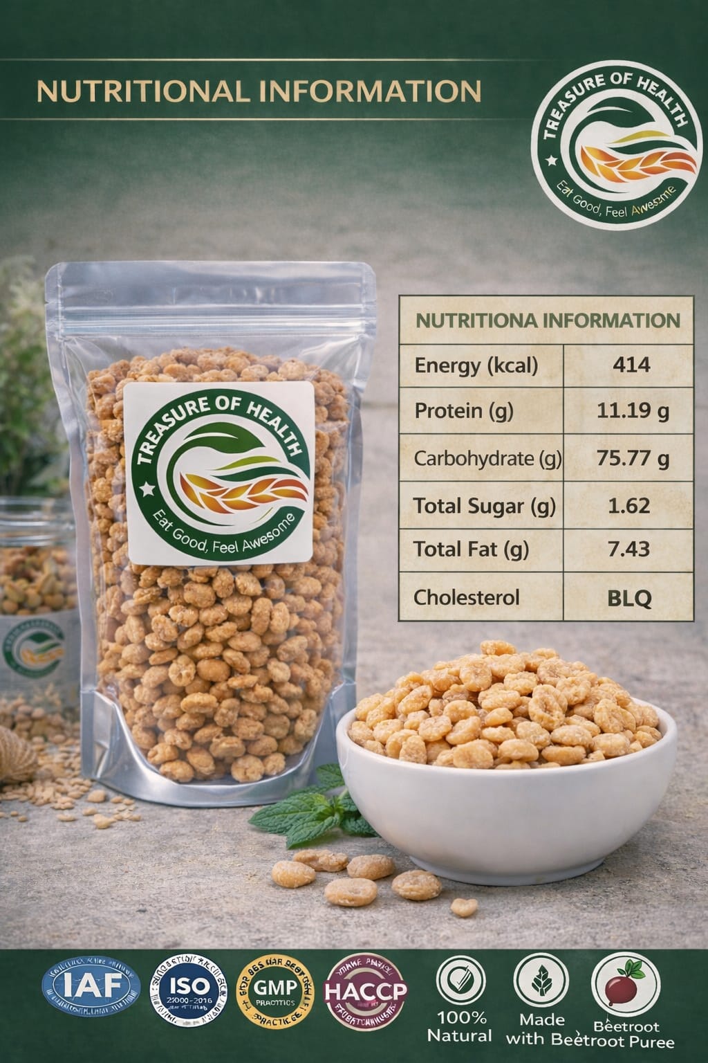 Treasure of Health – Jowar Puff | Light, Crispy & Naturally Nutritious