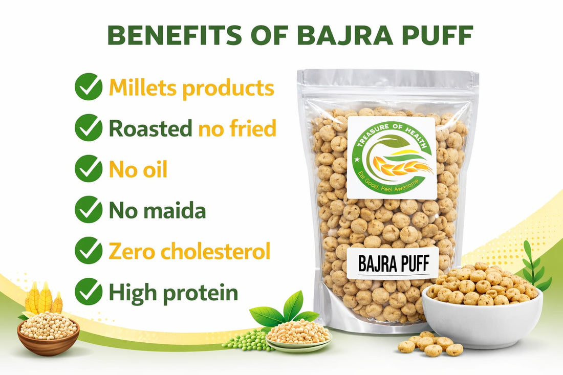 Treasure of Health – Bajra Puff | Light, Crispy & Healthy Millet Snack