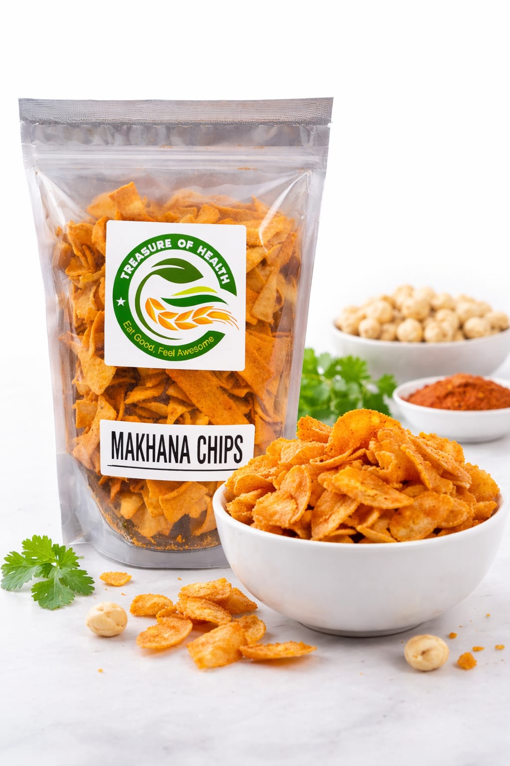 Treasure of Health – Makhana Chips | Light, Crispy & Healthy Snack