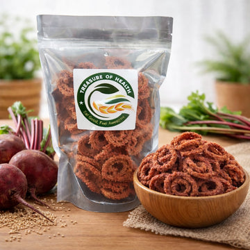 Treasure of Health – Beetroot Chakli | Crispy, Spicy & Healthy Snack