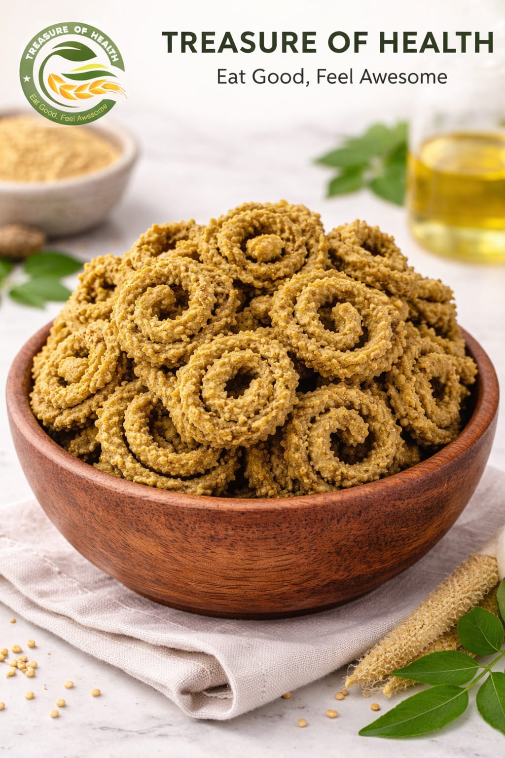 Treasure of Health – Palak Chakli | Crispy, Spicy & Healthy Snack