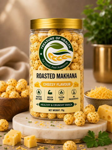Treasure Of Health Roasted Makhana – Cheesy Flavour | 70g