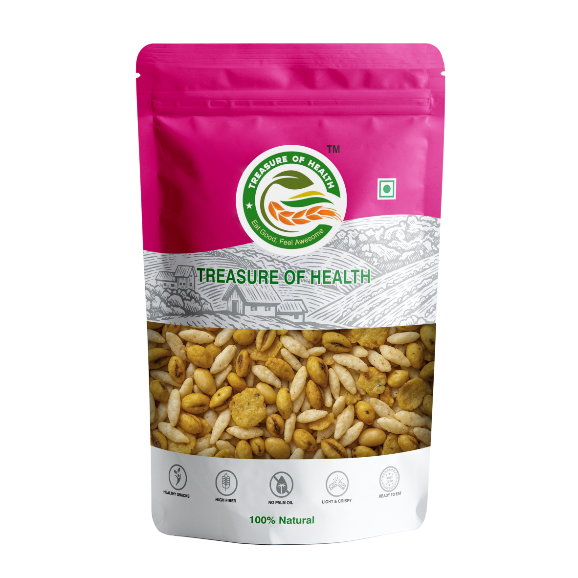 Treasure of Health Wheat Puff Mixture | Light & Crunchy Snack